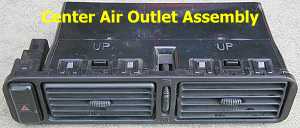 Central air outlet assembly 5